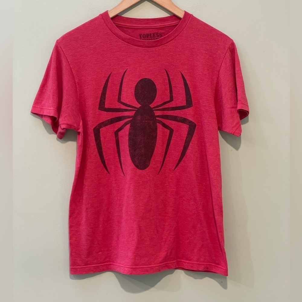 Topless California Marvel Comics Collaboration Spider man T Shirt size small